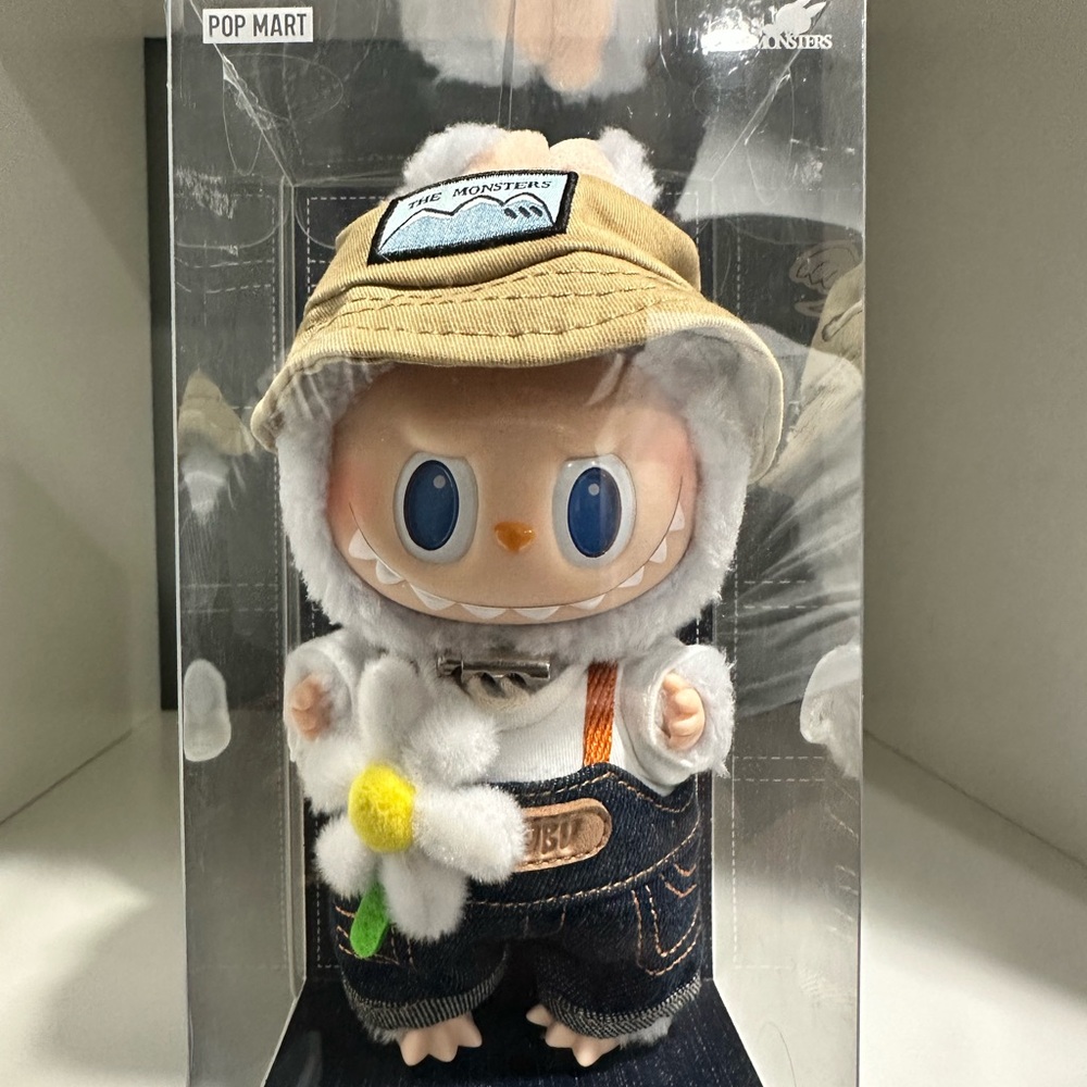 Labubu Monsters Fall in Wild Plush Doll Pendant Authentic Pop MART